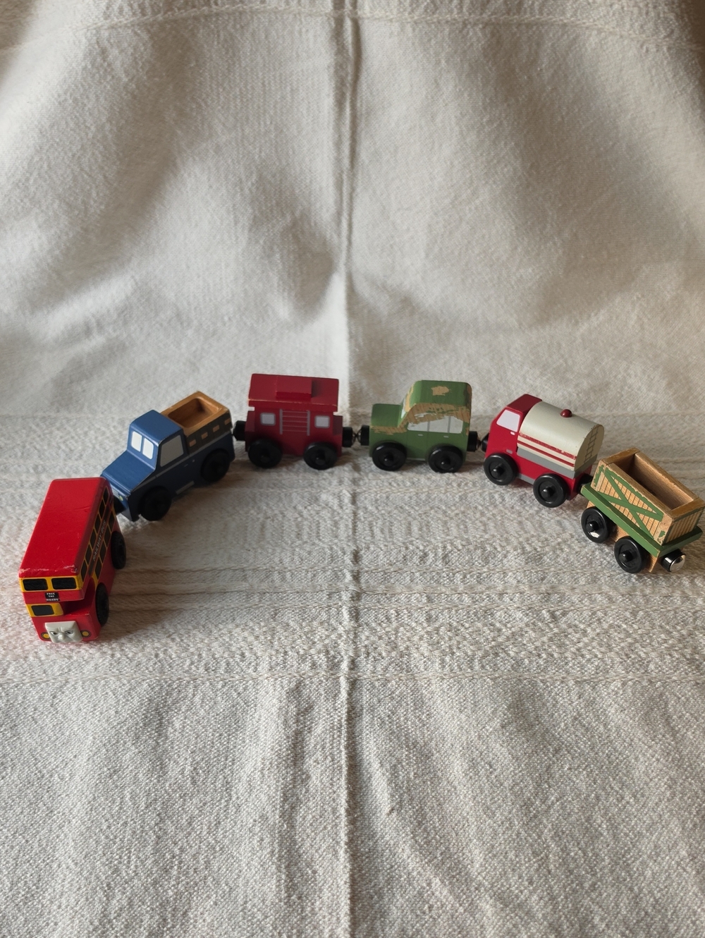 Vintage Thomas & Friends Multicolor Wooden Train and Vehicles Set